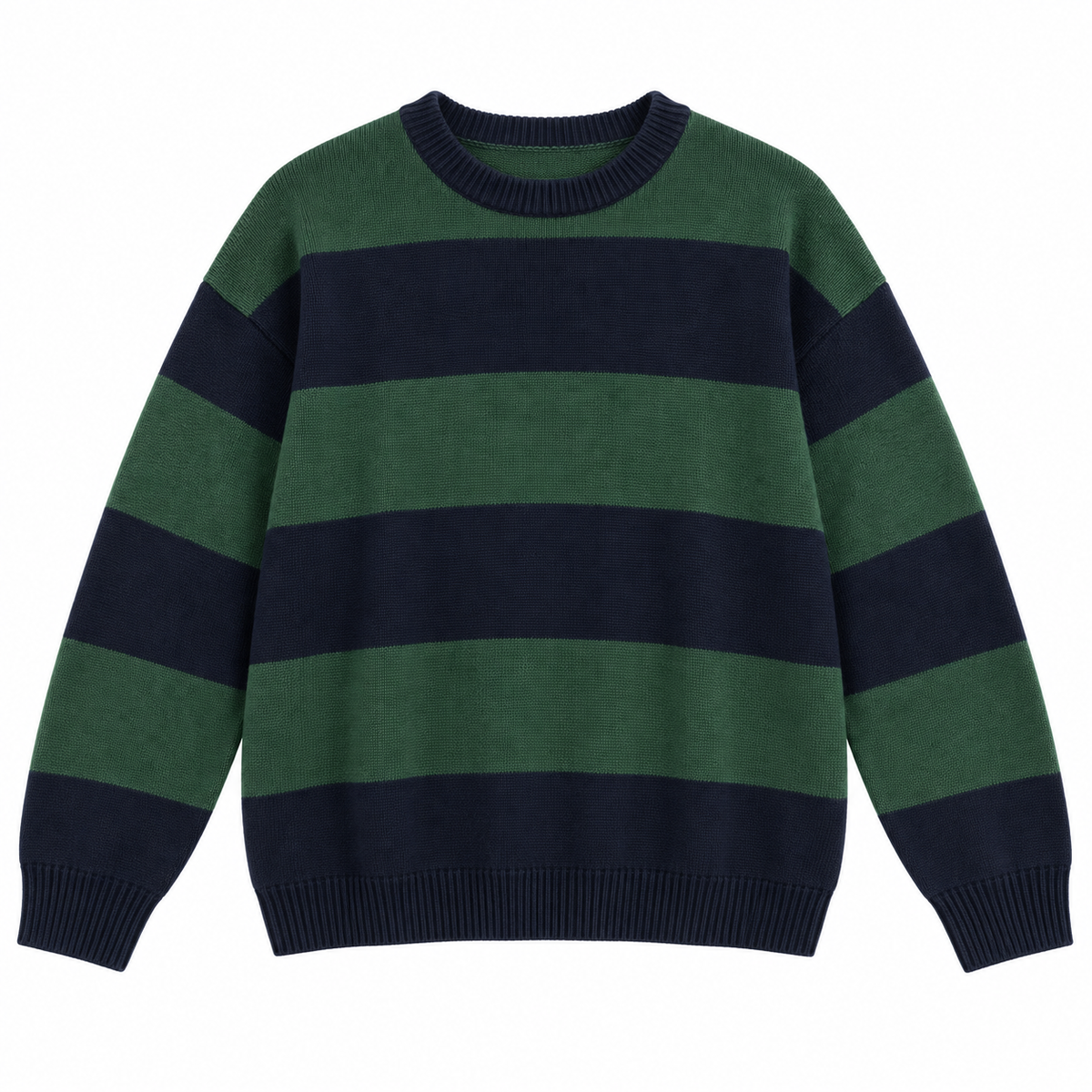 Green Stripe Crewneck