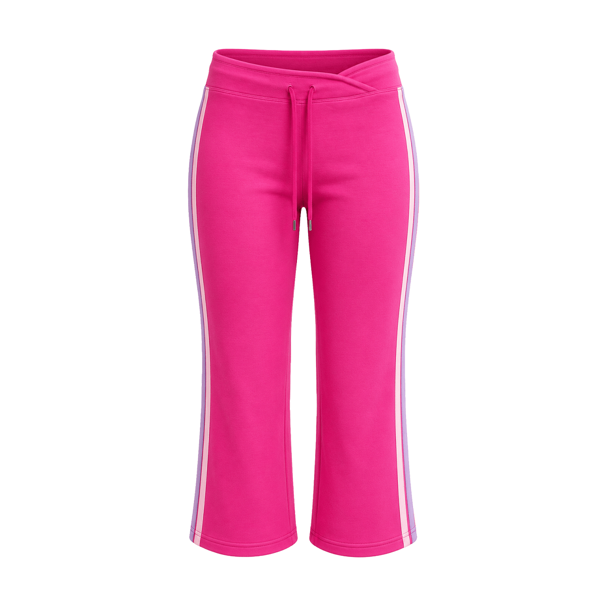 Stripe Flare Set - Flare Pants - Pink