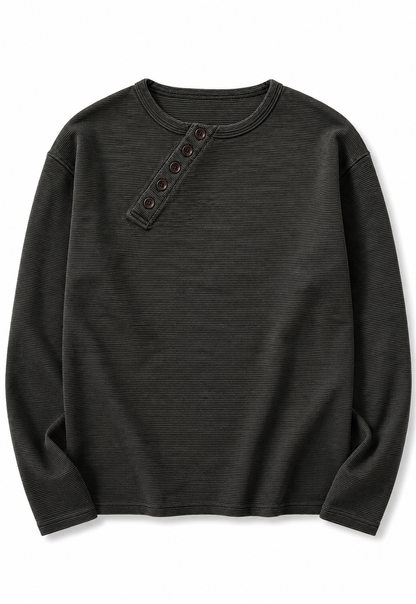 Button Patch Long Sleeve