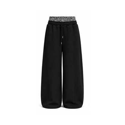 Leopard Varsity Set - Sweatpants - Black