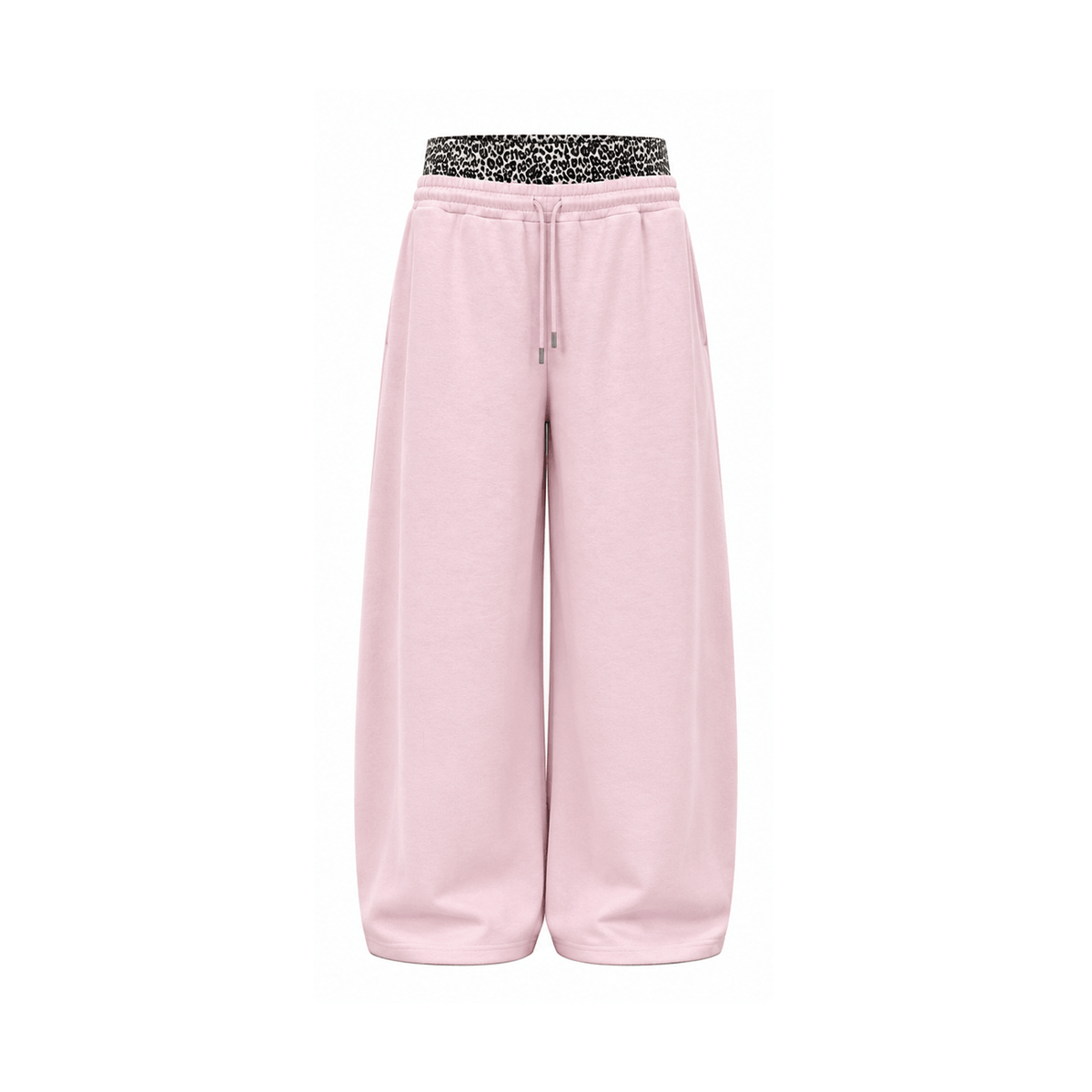 Leopard Varsity Set - Sweatpants - Pink